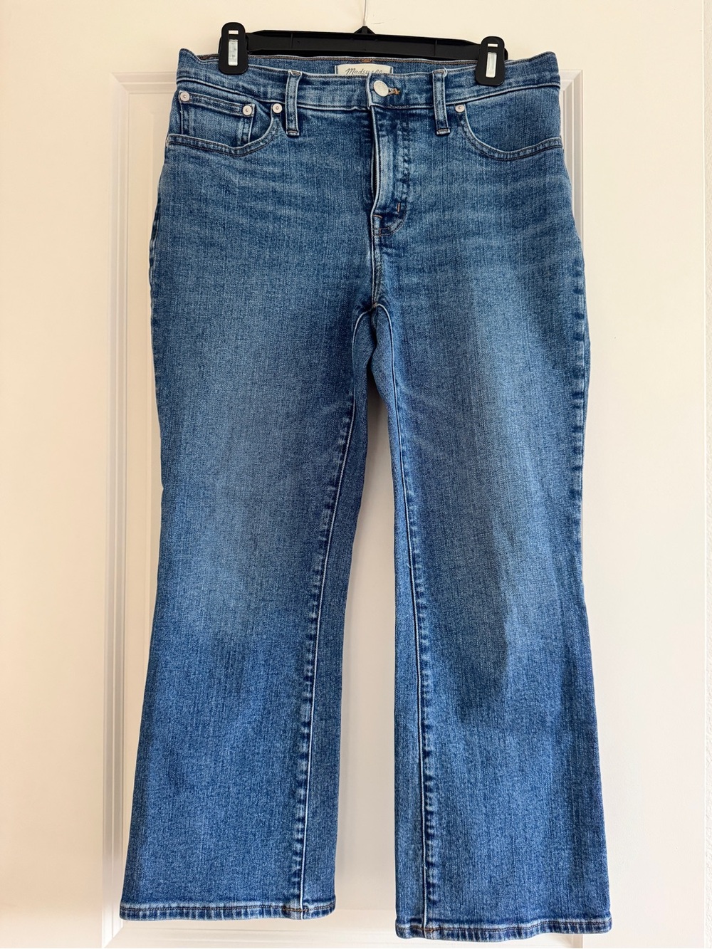 Madewell Mid-Rise Kick Out Crop Jeans Oneida Wash